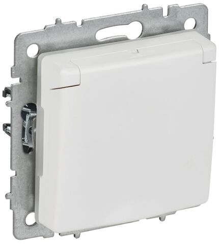 BRITE Роз. с з/к/ш с кр. 16А IP44 РСбш10-3-44-БрАБ а/б IEK