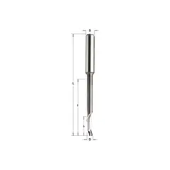 Фреза спиральная по алюминию HSS+Co Z1 S=8 D=8x14/68x100 RH CMT 189.080.51