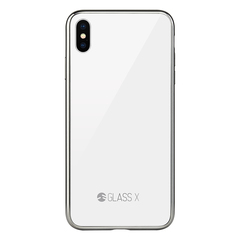 Чехол-накладка SwitchEasy Glass X iPhone XS Max, стекло, белый