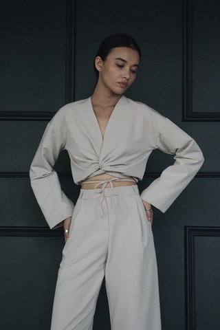 Топ с запахом CLASSIC BEIGE