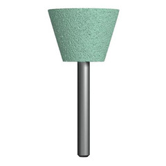 Шарошка абразивная ПРАКТИКА карбид кремния, трапециевидная 35х25 мм, хвост 6 мм, блистер (641-381)