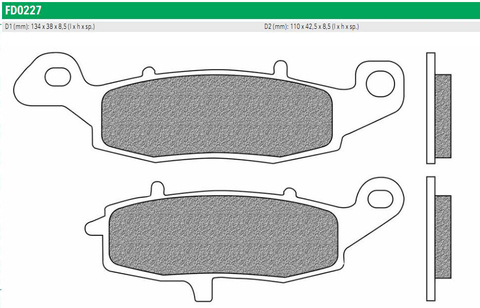 FD0227TS Тормозные колодки дисковые мото ROAD TOURING SINTERED (FDB2049ST)   NEWFREN