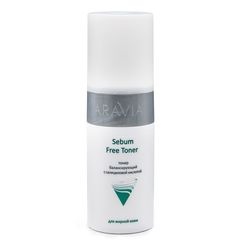 Тонер с салициловой кислотой Sebum Free Toner, 150 мл, ARAVIA Professional