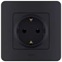 INSPIRIA Розетка 2К+3 антрацит 673723