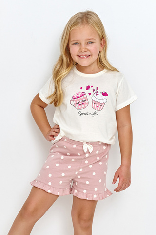 Пижама для девочек с шортами TARO 2905/2906 SKY