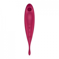 Вибратор с воздушной стимуляцией клитора Satisfyer Twirling Pro+ бордовый (Connect App)