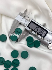 Пуговицы зеленые матовые