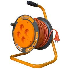 Удлинитель силов.на катушке 4гн.ПВС2*1 арт.EB-30-004 GLANZEN