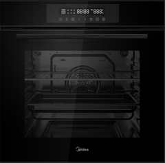Духовой шкаф Midea MO98277CGB, встраиваемый, электрический, 70 литров, черный