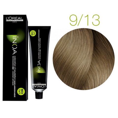 L'Oreal Professionnel INOA 9.13 (Очень светлый блондин пепельный золотистый) - Краска для волос