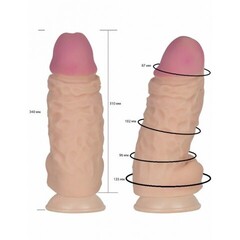 Вибромассажер СУПЕРГИГАНТ неоскин в коробке (USB)