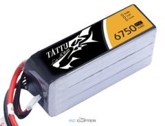 АКБ Gens Ace TATTU 6750mAh 14.8V 25C 4S1P Lipo Battery XT90