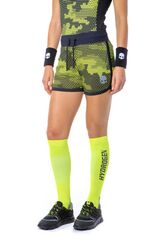 Женские теннисные шорты Hydrogen Women Tech Camo Shorts - camo fluo yellow/black