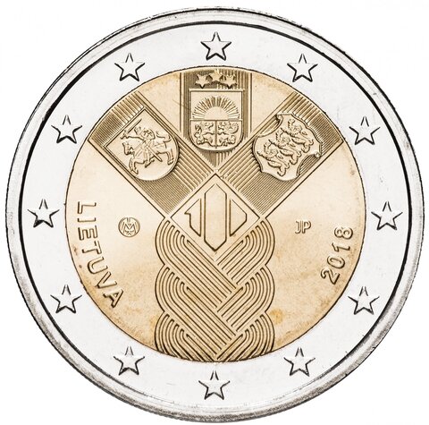 2 евро 2018 - Литва