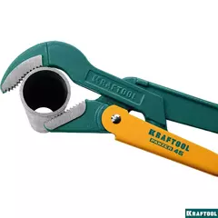 KRAFTOOL PANZER-4, №2, 1.5?, 440 мм, трубный ключ с изогнутыми губками (2735-15)