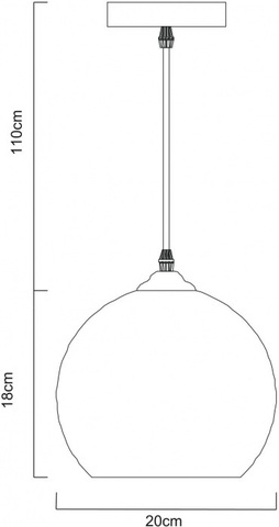 Подвесной светильник Arte Lamp SPLENDIDO A4285SP-1AM