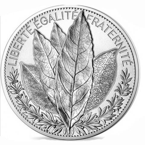 20 евро 2021 Лавр серия «Природа Франции» Серебро Франция