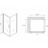 Abber Sonnenstrand AG04090B-S75B Душевой уголок, 90x75x195
