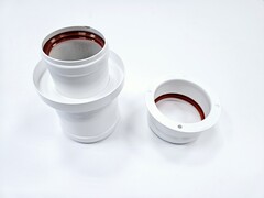 Адаптер для раздельной системы с D60/100 на D80 (газоход + воздуховод) (арт. BX-002)