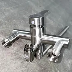 67-6-057 Душевая стойка однорыч, с тропич. душ., лейкой, смесителем, гусак 35см, картр.35мм, P35303S (Potato)