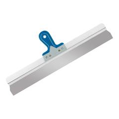 12-9-060 Шпатель фасадный прямой, нержавеющая сталь 0,6мм, двухкомпонентная литая рукоятка, 600мм (РемоКолор)