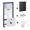 Grohe Rapid SL 1000046 Система инсталляции для подвесного унитаза 5 в 1 (чёрный)