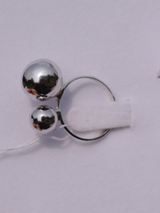 2 шарика (кольцо из серебра)