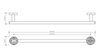 Decor Walther 0531300 Decor Walther Basic HTE50 Полотенцедержатель 50см, цвет: хром