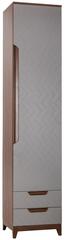 40092723H  Шкаф с ящиками унив. для прихожей Сканди Грей 500*450*2300/Ручка деревянная/цвет RAL 8028