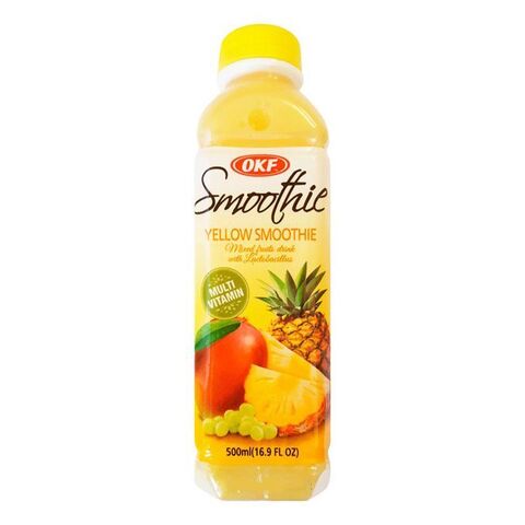 Напиток смузи Smoothie YELLOW (ананас, манго, виноград), OKF, п/бут, 500 мл