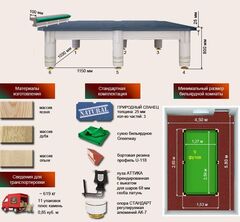 Бильярдный стол для русской пирамиды 