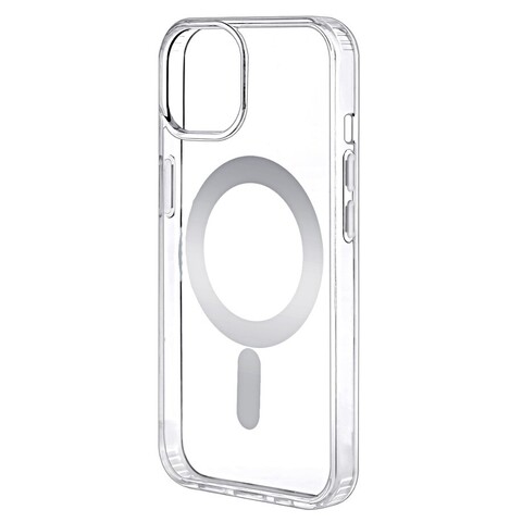 Силиконовый чехол с магнитом (MagSafe) Clear Case для iPhone 13 Mini (Прозрачный)