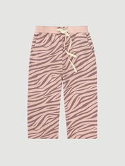 Брюки прямые Mjölk Зебра розовая