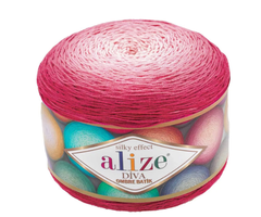 ALIZE "DİVA OMBRE BATİK, 100% Microfiber Acrylic, 250 гр, 875 м, 7367 малиновый