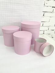 Цилиндр одиночный, 20*20 см, Розовый, 1 шт.