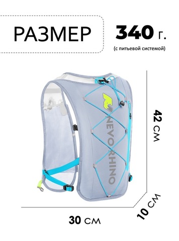 Картинка рюкзак беговой Nevo Rhino 9039 Light Gray - 2