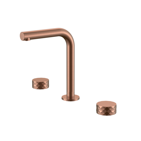 Boheme 152-CB.1 Смеситель на столешницу STICK DIAMOND на 3 отв. COPPER BRUSHED