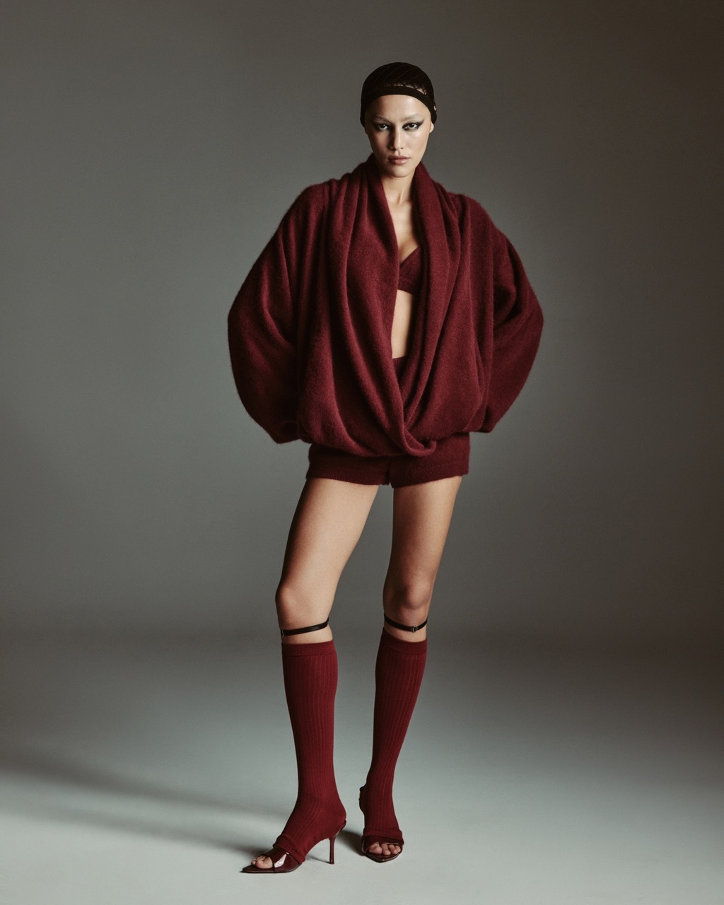 Джемпер Лиса М, Бордовый