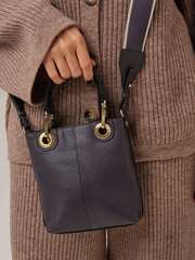 Сумка кожаная кросс-боди Deboro 30347 пыльно-фиолетовый