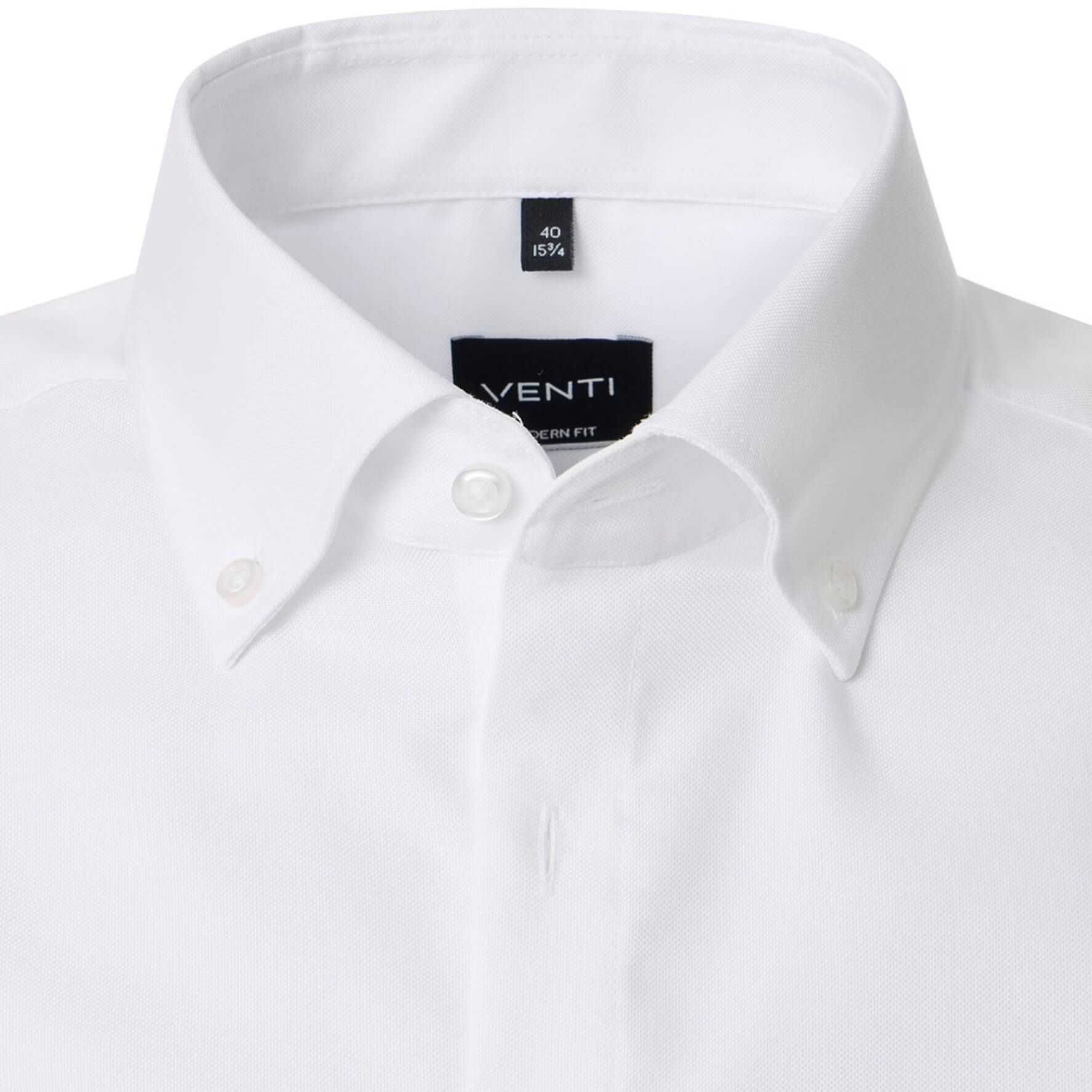 Сорочка мужская Venti Modern Fit 144321500-000 из оксфорда белая