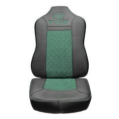 Чехлы FAW J7 (экокожа, черный, зеленая вставка)