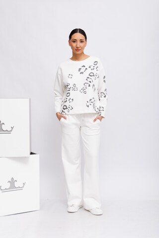 Margittes Свитшот хлопковый со стразами