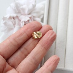 Кафф 13*8 мм, позолота,Ш137