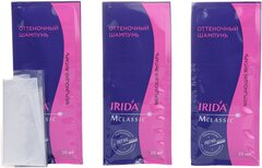 IRIDA М Шампунь оттеночный для окраски волос МЕРЦАЮЩИЙ ЯНТАРЬ 3*25мл