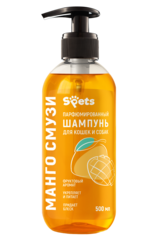 Spets парфюмированный шампунь для собак и кошек уход за шерстью манго смузи