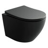 Ceramica Nova Uno CN11001MB Подвесной унитаз c ультра тонким сидением и крышкой с функцией плавного закрытия, цвет: чёрный