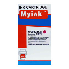 Совместимый картридж C9372A №72 Magenta Dye 130 мл для HP DesignJet T1100, T1200, T2300