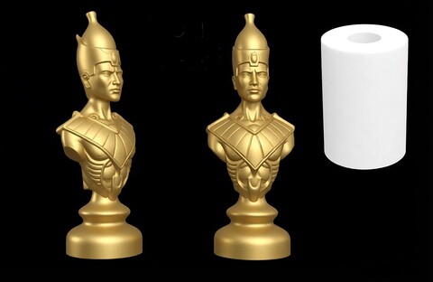 Силиконовый молд Шахматная фигура № 1 Слон Египет ( средняя)