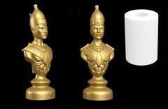 Силиконовый молд Шахматная фигура № 1 Слон Египет ( средняя)