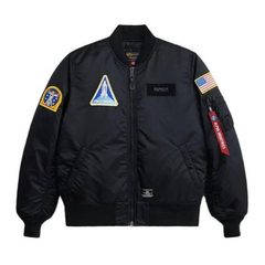 Бомбер Alpha Industries NASA MA-1 Bomber Jacket Gen II Black (Черный)